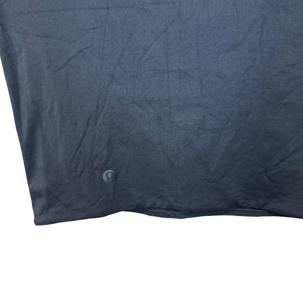 Lululemon Ultra Soft Nulu Crewneck Cropped T-Shirt Black W3HPQS Small - Picture 4 of 8